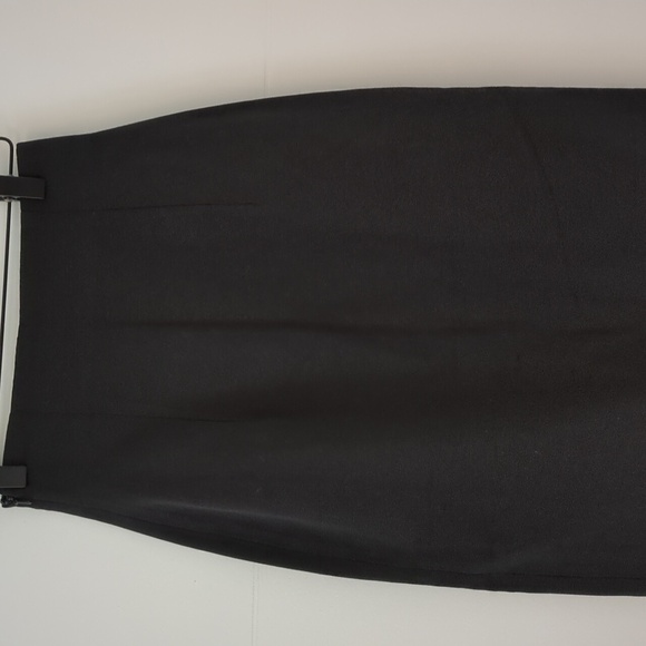 Alice McCall Mrs Robinson Pencil Ruffle Black Midi Skirt Sz0 Minimalist Luxury - Picture 6 of 7